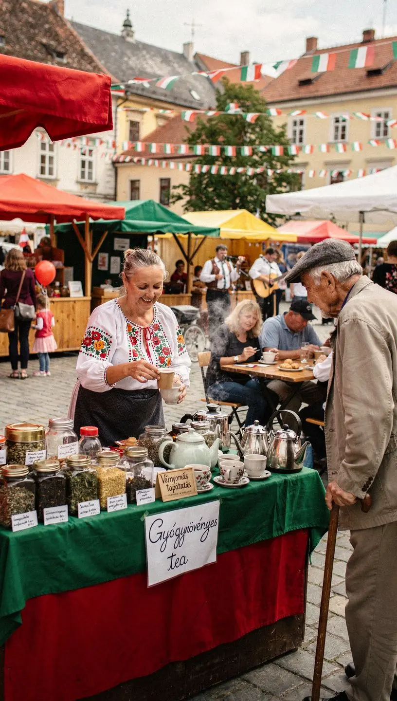 Teázás közben nyugtató légkör, gyertya világít a háttérben.