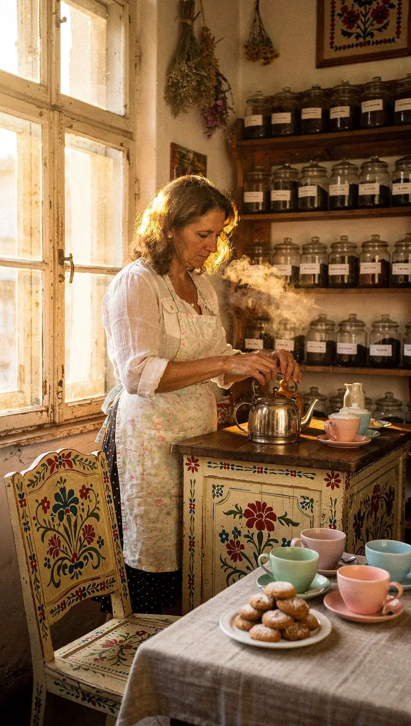 Száraz gyógynövények, mint például a kamilla és a hibiszkusz, amelyek természetes módon nyugtatnak.